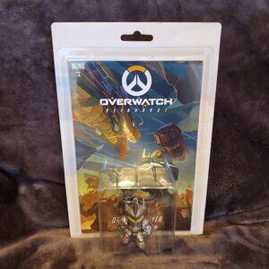 Overwatch #2 Reinhardt Dragon Slayer Figure Back & Comic NIP 2018